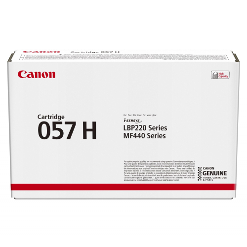 CANON 057 H TONER NERO PER i-SENSYS LBP223dw/ LBP226dw/ LBP228x/ MF443dw/ MF445dw/ MF446x/ MF449x 10.000 PAGINE